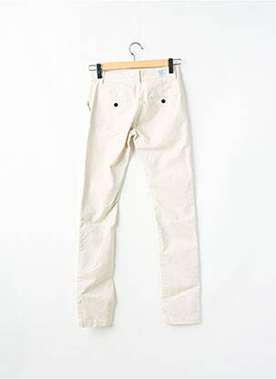 Pantalon chino tissage popeline taille normale beige DONOVAN homme