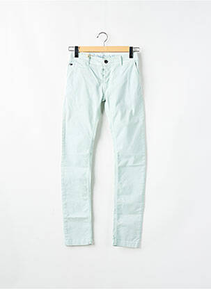 Pantalon chino tissage popeline taille normale bleu DONOVAN homme