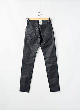 Jeans coupe slim tissage brut taille normale noir RAW UNCUT homme
