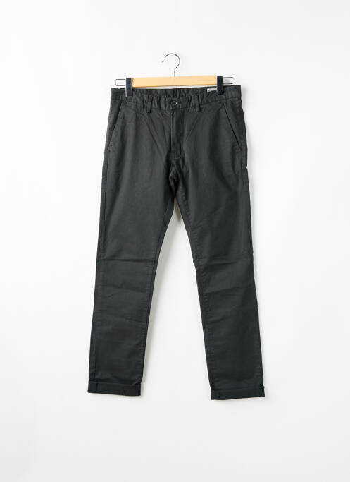 Pantalon chino tissage popeline taille normale noir #127344 homme