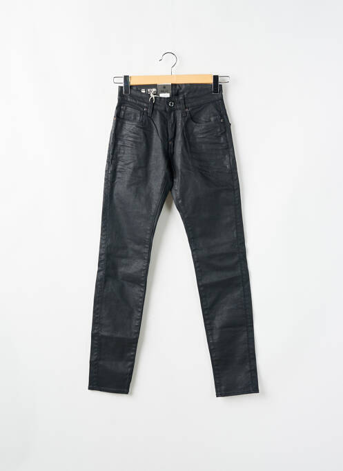 Jeans coupe slim noir RAW UNCUT pour homme