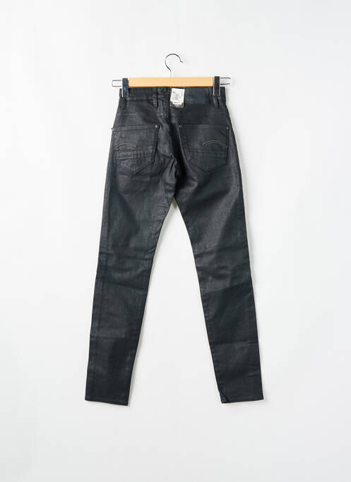 Jeans coupe slim noir RAW UNCUT pour homme