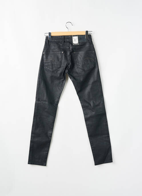 Jeans coupe slim noir RAW UNCUT pour homme