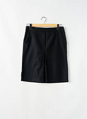 Jupe mi-longue fermeture zip latéral noir TIM BARGEOT femme