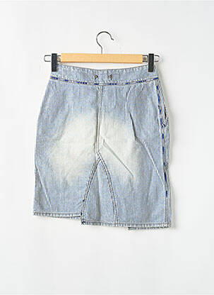 Jupe mi-longue taille normale bleu TEDDY SMITH femme