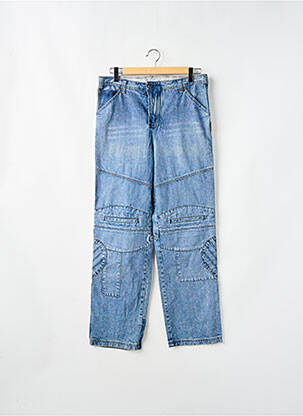 Jeans coupe droite stretch taille normale bleu TWO ANGLE homme