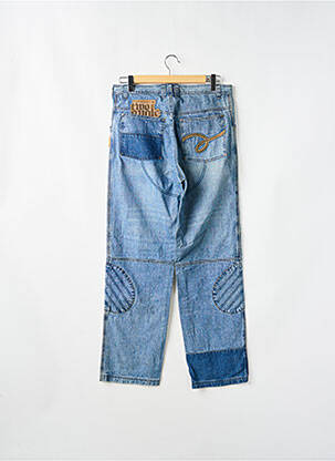 Jeans coupe droite stretch taille normale bleu TWO ANGLE homme