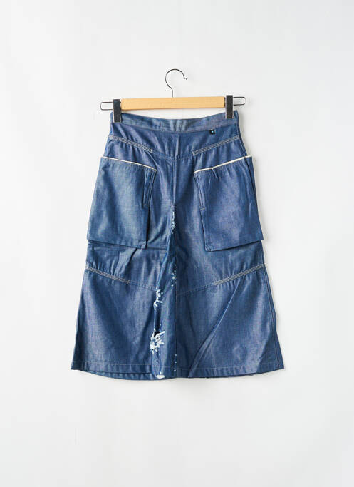 Jupe mi-longue bleu TEDDY SMITH pour femme