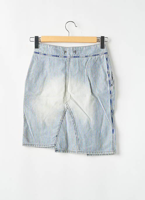 Jupe mi-longue bleu TEDDY SMITH pour femme