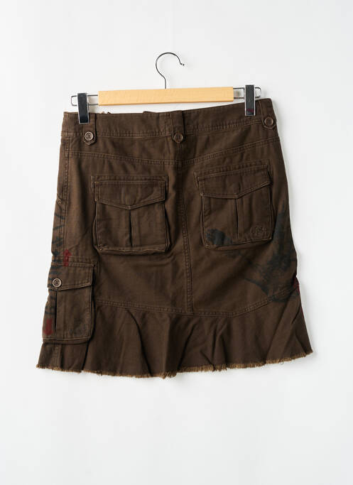 Jupe mi-longue marron TEDDY SMITH femme