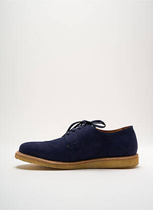 Derbies nubuck bout rond bleu PAUL & JOE homme