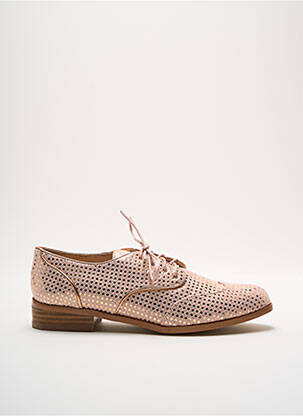 Derbies tissage satiné talon plat jusqu'à 3cm rose MELLOW YELLOW femme