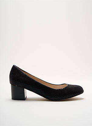 Escarpins tissage satiné talon de 4 à 6cm noir MELLOW YELLOW femme