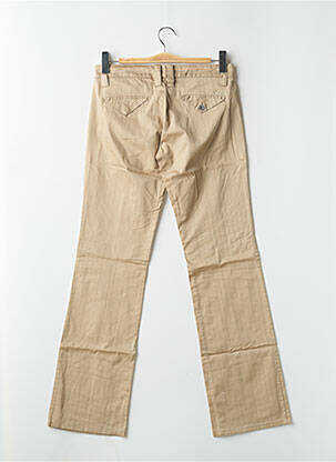 Pantalon droit stretch taille basse beige FREEMAN T.PORTER femme