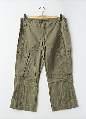 Pantacourt coupe droite taille basse vert FREEMAN T.PORTER femme