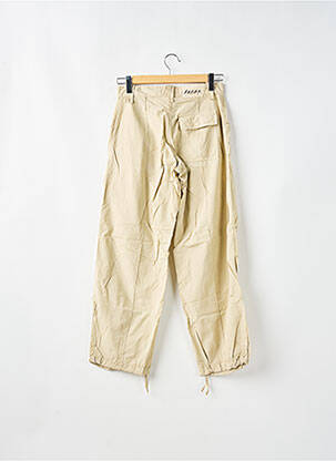 Pantalon droit tissage popeline taille normale beige SCHOOL RAG femme