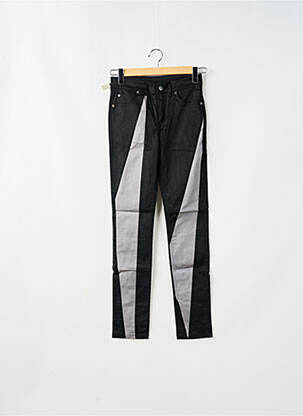 Pantalon slim tissage popeline noir CHEAP MONDAY femme