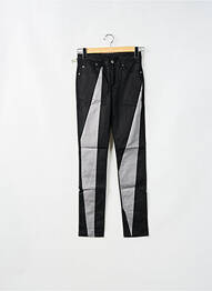 Pantalon slim tissage popeline noir CHEAP MONDAY femme