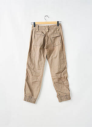 Pantalon cargo tissage popeline taille normale marron SCHOOL RAG femme