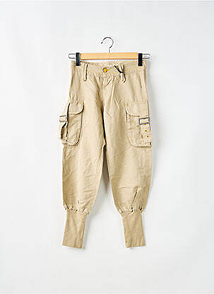 Pantalon cargo taille basse taille basse beige SCHOOL RAG femme