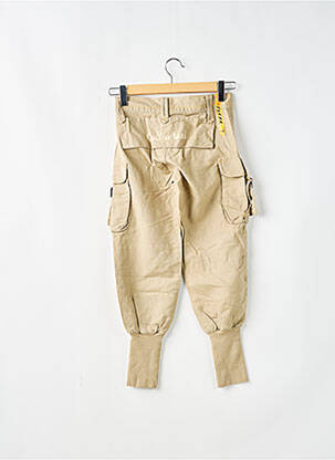 Pantalon cargo taille basse taille basse beige SCHOOL RAG femme