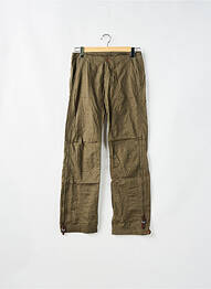 Pantalon droit tissage popeline taille basse vert TEDDY SMITH homme