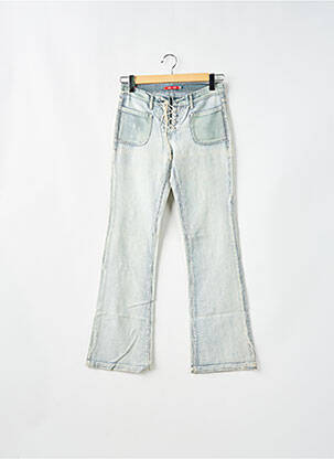 Jeans bootcut stretch taille basse bleu TEDDY SMITH femme