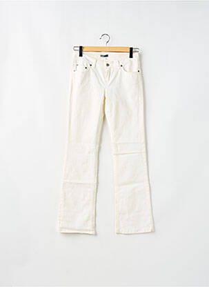 Jeans coupe slim taille basse taille basse blanc TEDDY SMITH femme
