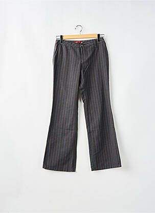 Pantalon droit stretch taille basse gris TEDDY SMITH femme