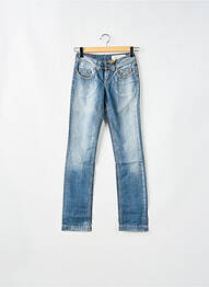 Jeans coupe slim taille basse taille basse bleu TEDDY SMITH femme