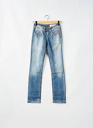 Jeans coupe slim stretch taille basse bleu TEDDY SMITH femme