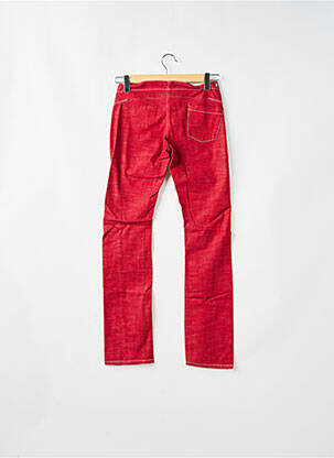 Jeans coupe droite stretch taille normale rouge TEDDY SMITH femme