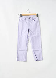 Jeans coupe slim stretch taille haute violet SCHOOL RAG femme