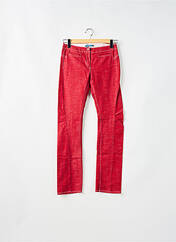 Jeans coupe droite rouge TEDDY SMITH pour femme seconde vue