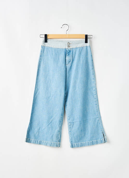 Pantacourt stretch taille normale bleu SCHOOL RAG femme