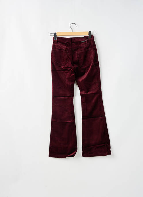 Pantalon flare rouge TEDDY SMITH femme