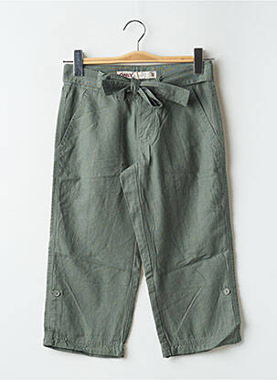 Pantacourt coupe droite taille basse vert ONLY femme