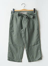 Pantacourt coupe droite taille basse vert ONLY femme