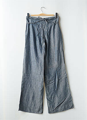 Pantalon flare fermeture zippée sous rabat avec crochet taille haute bleu ROXY femme