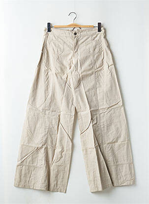 Pantalon flare taille normale taille normale beige RWD femme