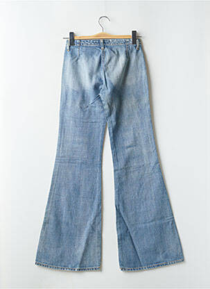 Jean coupe flare stretch taille haute bleu RWD femme