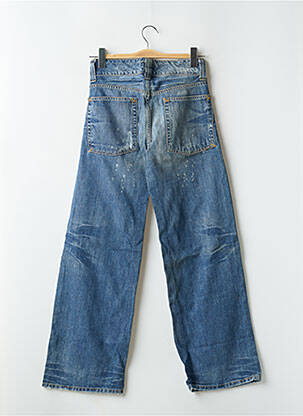 Jeans coupe droite effet usé délavé taille normale bleu RWD femme