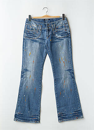 Jeans bootcut stretch taille basse bleu RWD femme