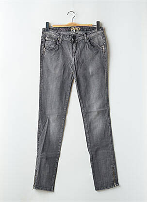 Jeans coupe slim taille basse taille basse gris RWD femme