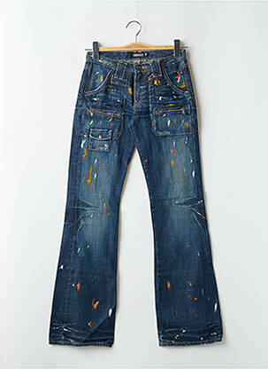 Jeans bootcut stretch taille basse bleu RWD femme