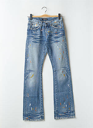 Jeans bootcut stretch taille basse bleu RWD homme
