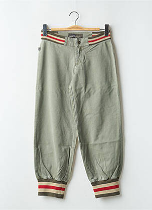 Pantalon 7/8 stretch taille normale vert RWD femme