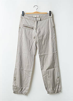 Pantalon 7/8 stretch taille normale vert SESSUN femme