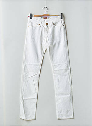 Jeans coupe slim taille basse taille basse blanc TAKE TWO femme