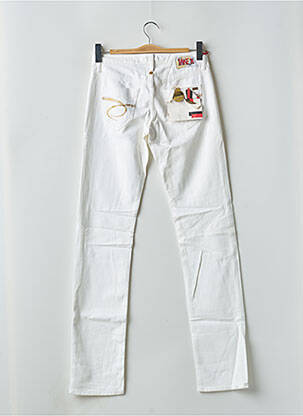Jeans coupe slim taille basse taille basse blanc TAKE TWO femme
